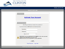 Tablet Screenshot of estudent.clinton.edu