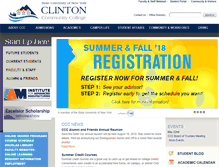 Tablet Screenshot of clinton.edu